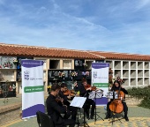 Concierto cuarteto de cuerda Ross Quartett  en el cementerio por el día de lo santos